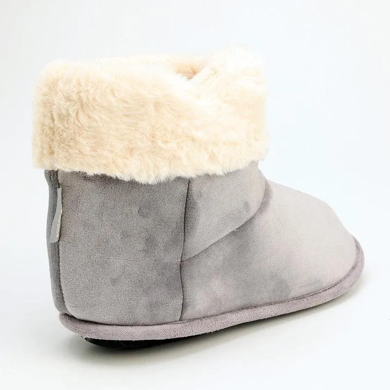 Hush Puppy Hi Top Casa Slippers - Grey