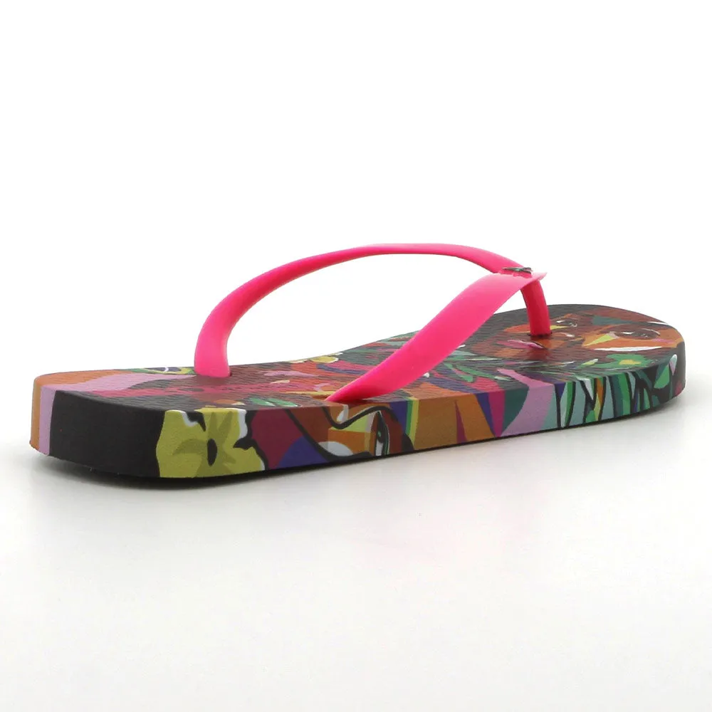 Ipanema Thong Sandals - Black/Pink