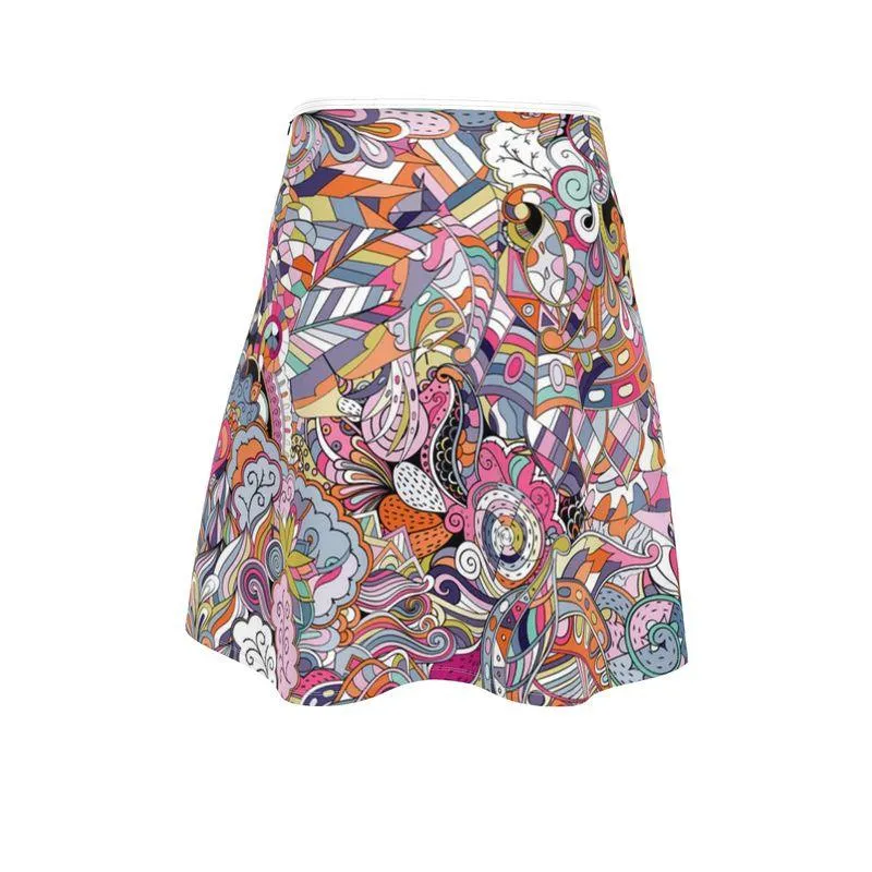 Kyuka Knee Length Skater Skirt