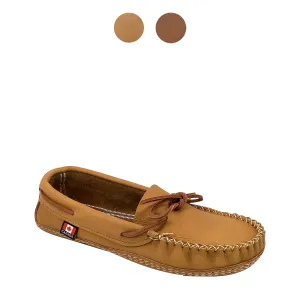 Men's CLEARANCE Earthing Moccasins Wide Brown Leather 1461-N