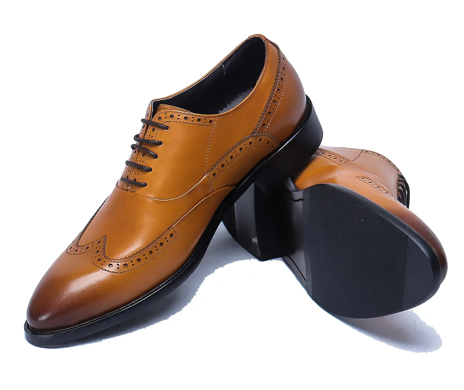 Men's Leather Oxfords Lace-up Brogues