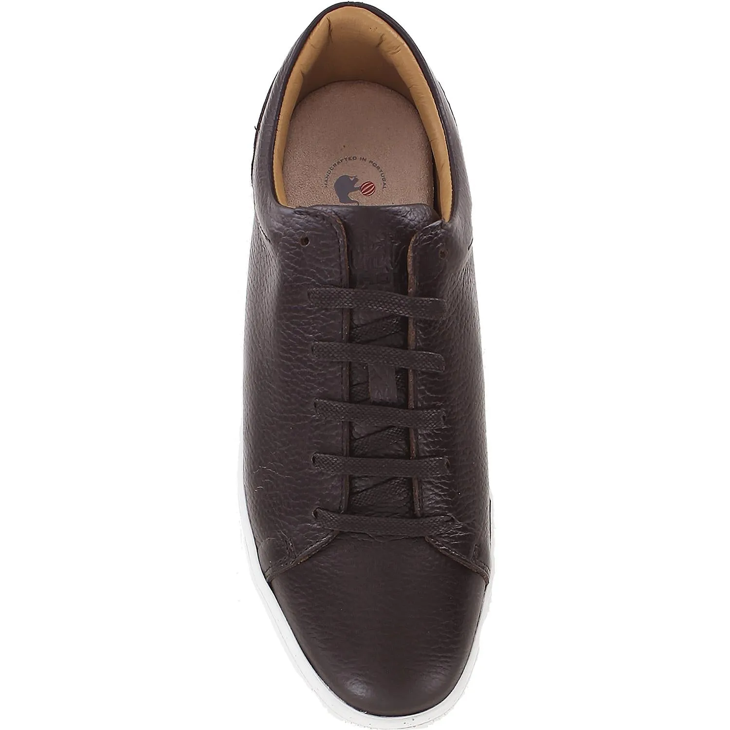 Men's Viktor Shoes Belmont Dark Brown Textured Leather