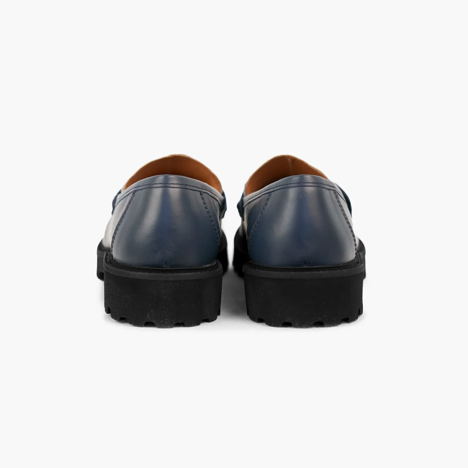 Mocassins confort Mina ● Bleu et Crème