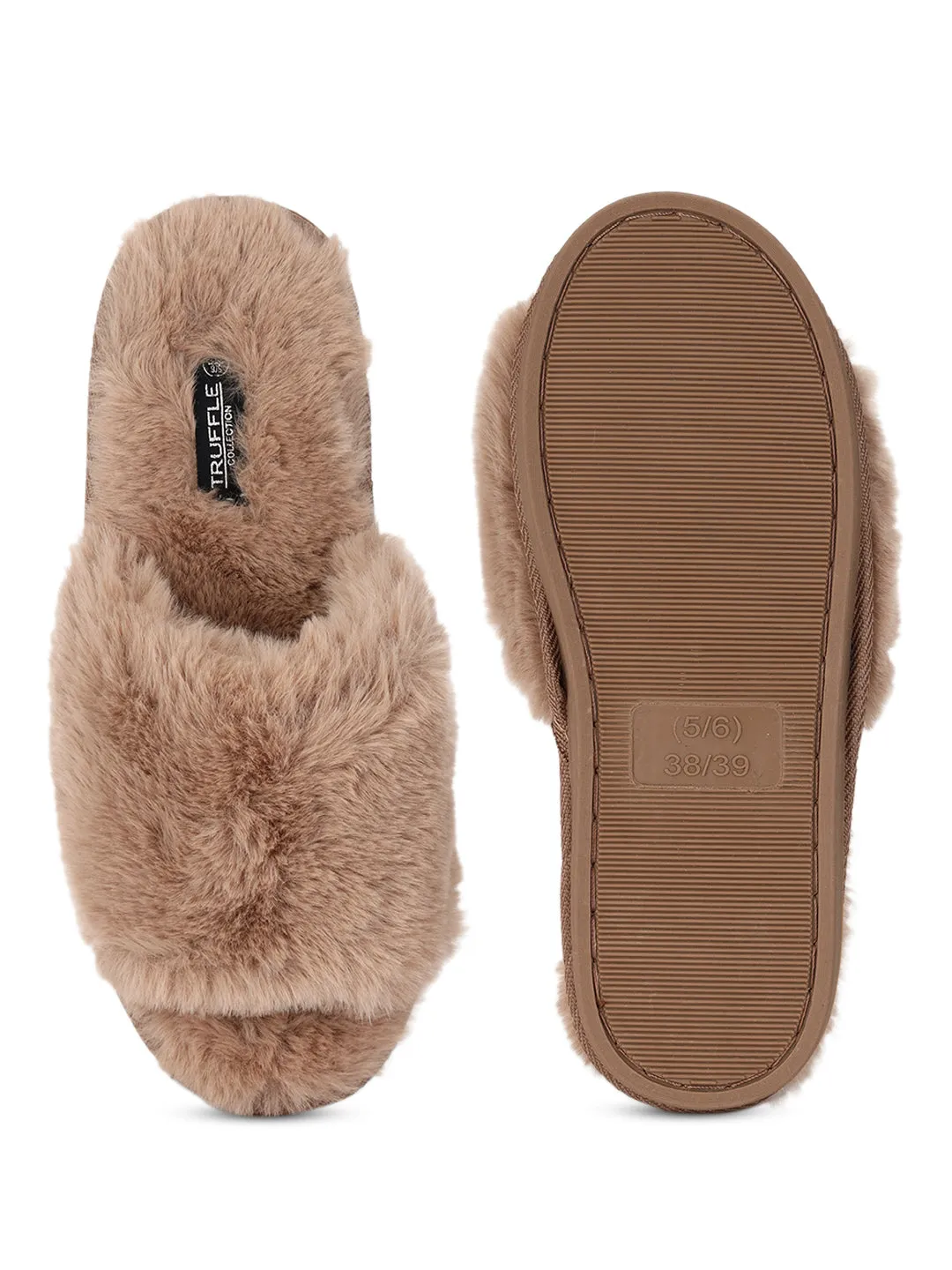 Mocha Fur Winter Warm Comfy Slipper (TC-INDSLIP3-MOC)