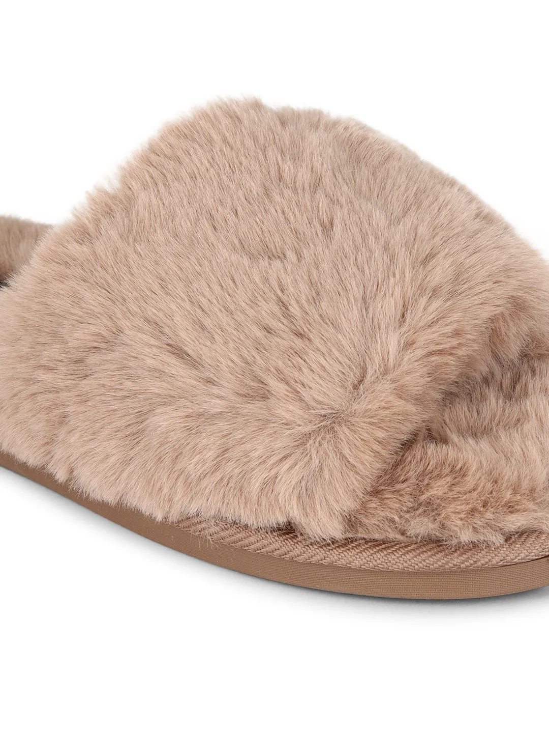 Mocha Fur Winter Warm Comfy Slipper (TC-INDSLIP3-MOC)