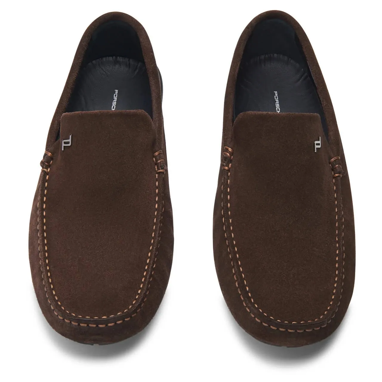 NEW Porsche Design Monaco Velours Espresso Moccasins US 11 MSRP $395