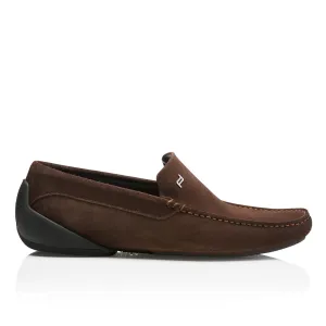 NEW Porsche Design Monaco Velours Espresso Moccasins US 11 MSRP $395