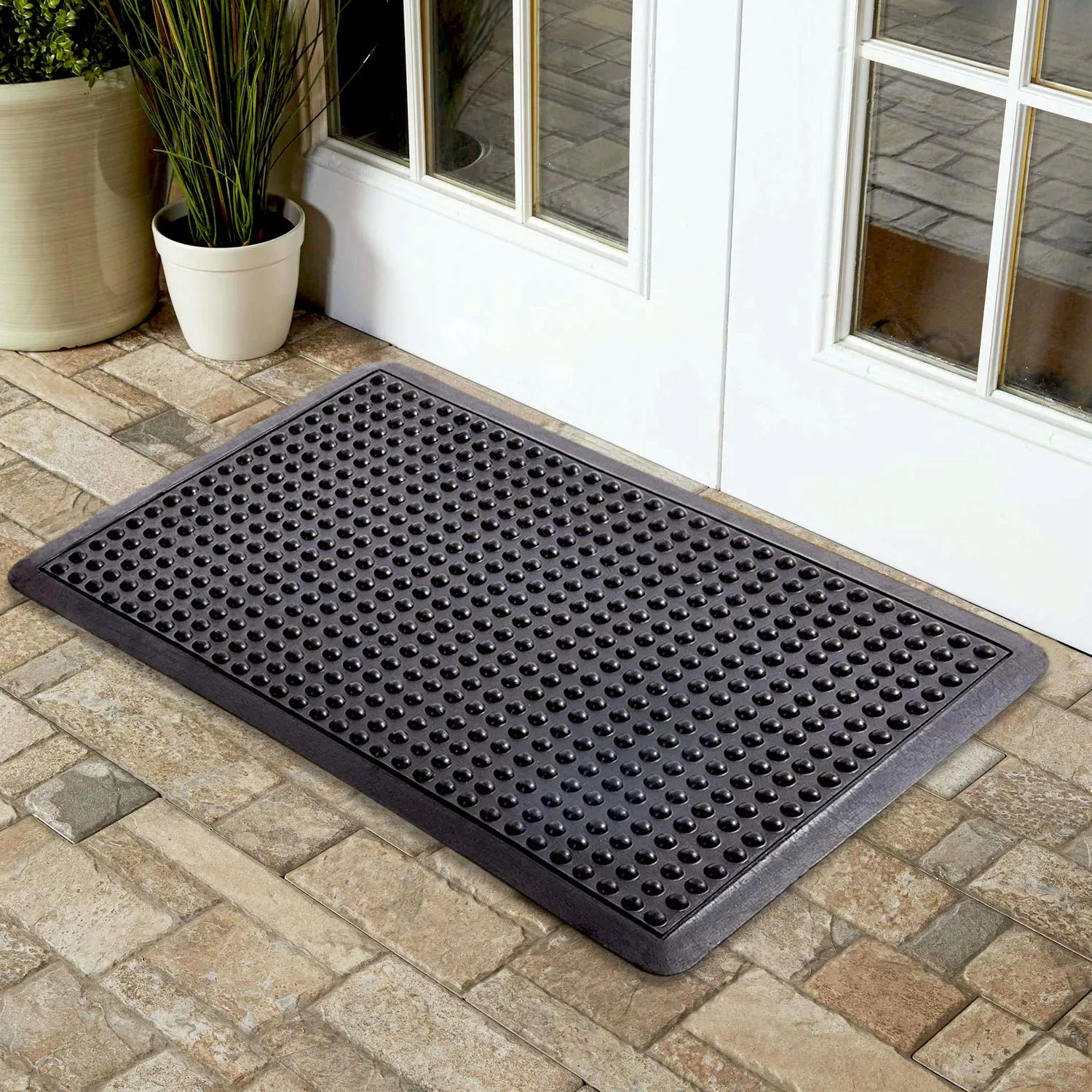 OnlyMat Bubble Mat - Skid Resistant and Anti-Fatigue Rubber Floor / Shower / Kitchen / Shop Standing Mat - Indoor / Outdoor, Waterproof