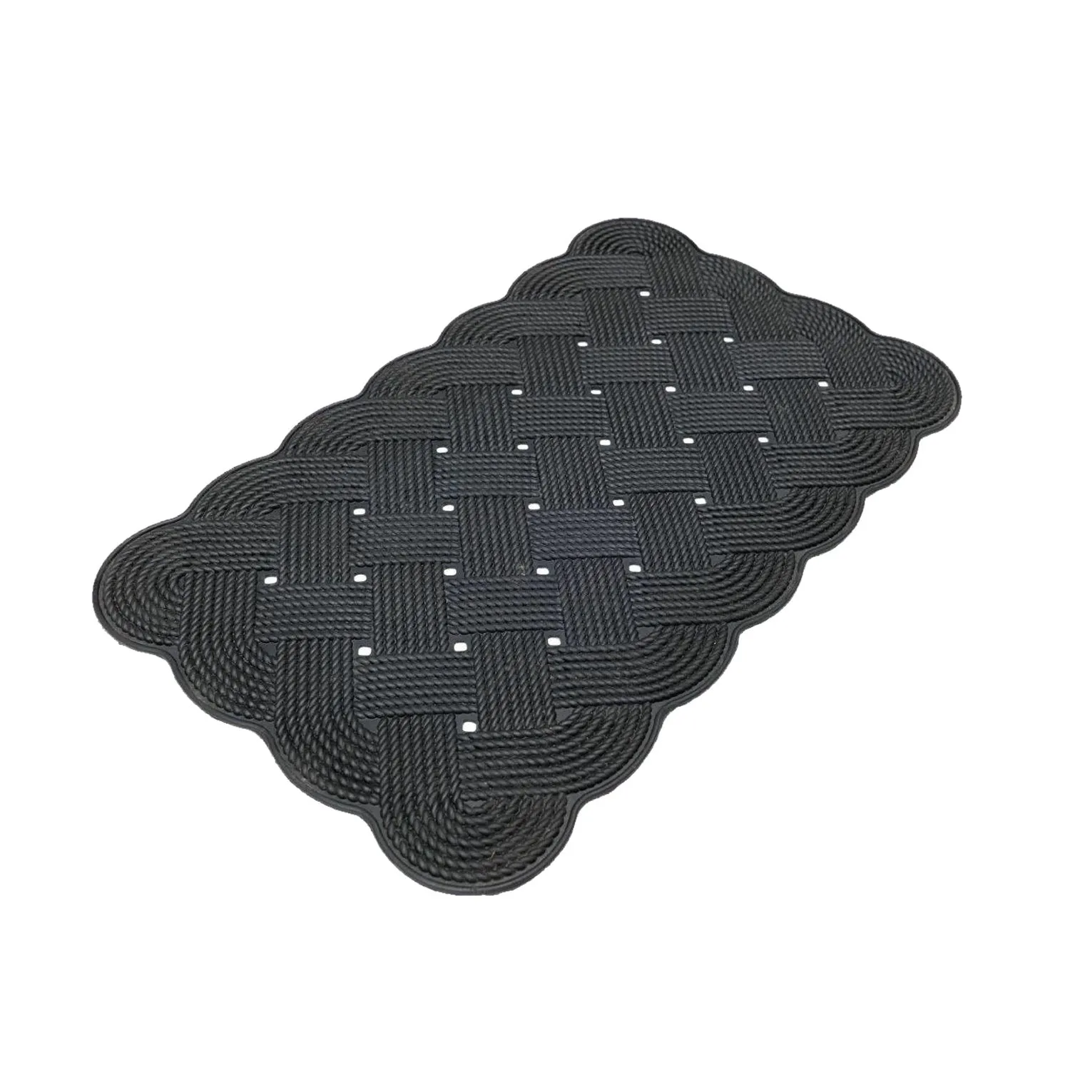 OnlyMat Lovers Knot Designer Rubber Mat 45cm x 75cm - Indoor / Outdoor, Waterproof