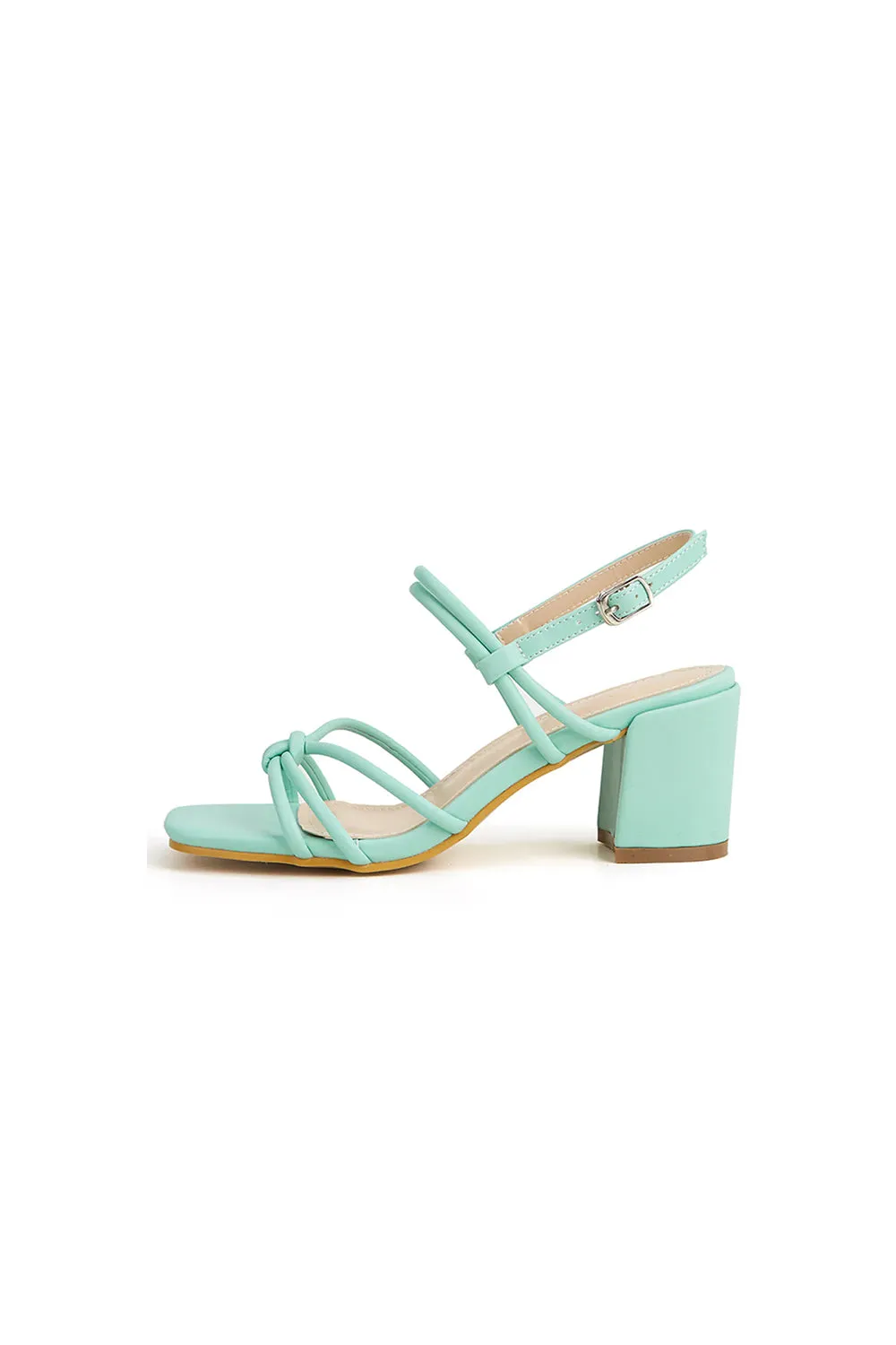 Outdoor Peep Toe Chunky Heel Shoes With Buckle