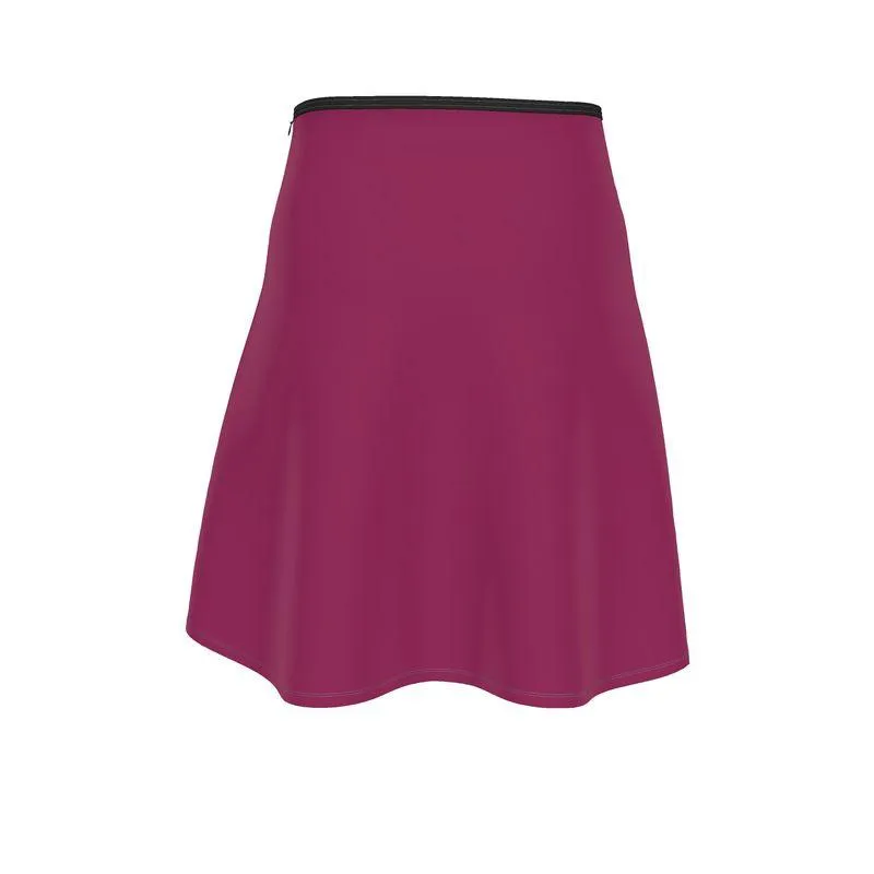 Pena Camelot Red Knee Length Skater Skirt