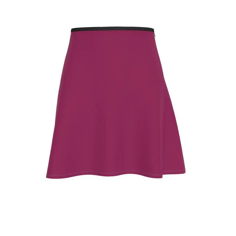 Pena Camelot Red Knee Length Skater Skirt