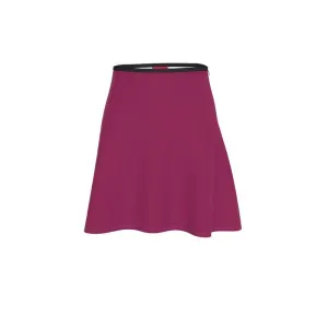 Pena Camelot Red Knee Length Skater Skirt