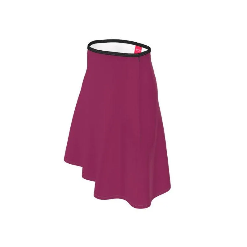 Pena Camelot Red Knee Length Skater Skirt