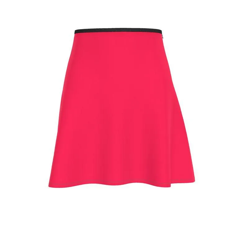 Pena Radical Red Knee Length Skater Skirt