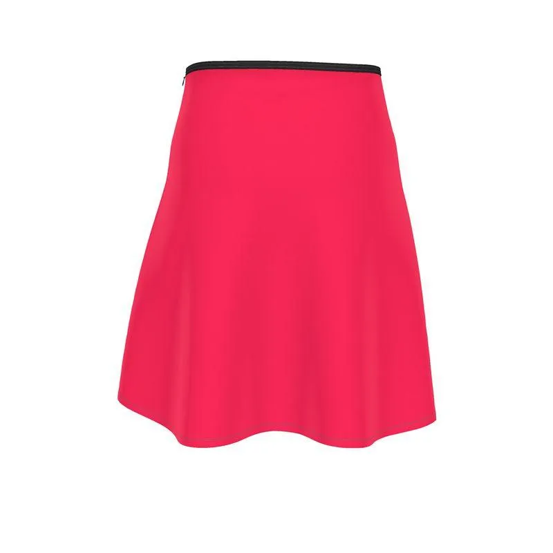 Pena Radical Red Knee Length Skater Skirt