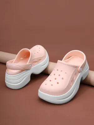 Pink White PU Slip-On Croc Flats (TC-RS3580-PNKWHT)