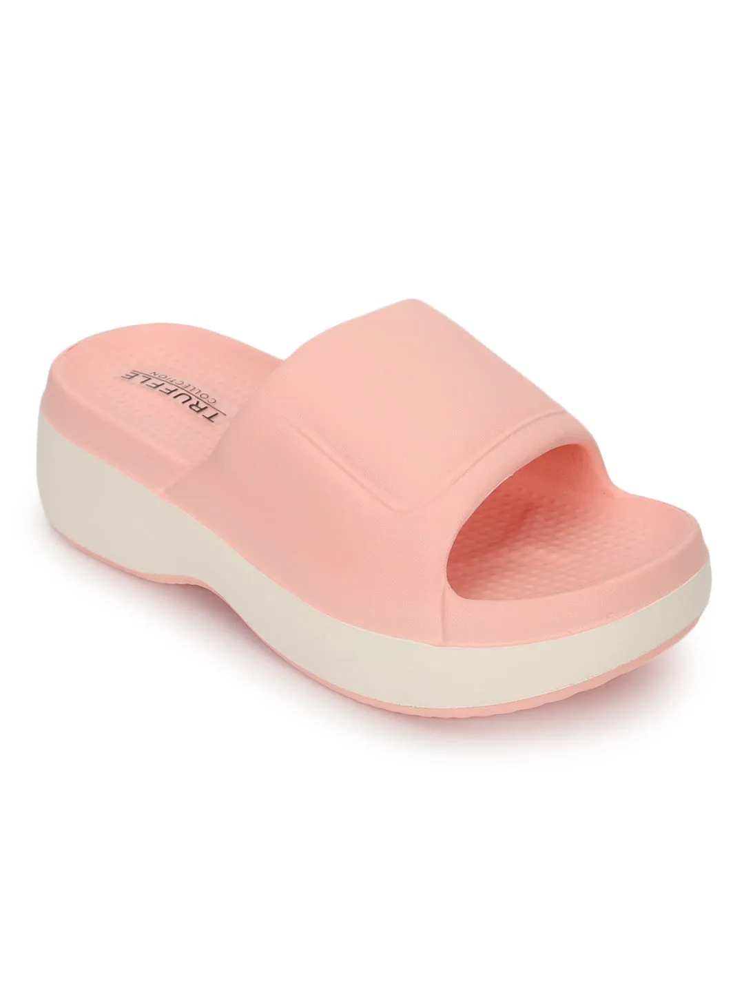 Pink White PU Slip-On Flats (TC-RS3690-PNKWHT)