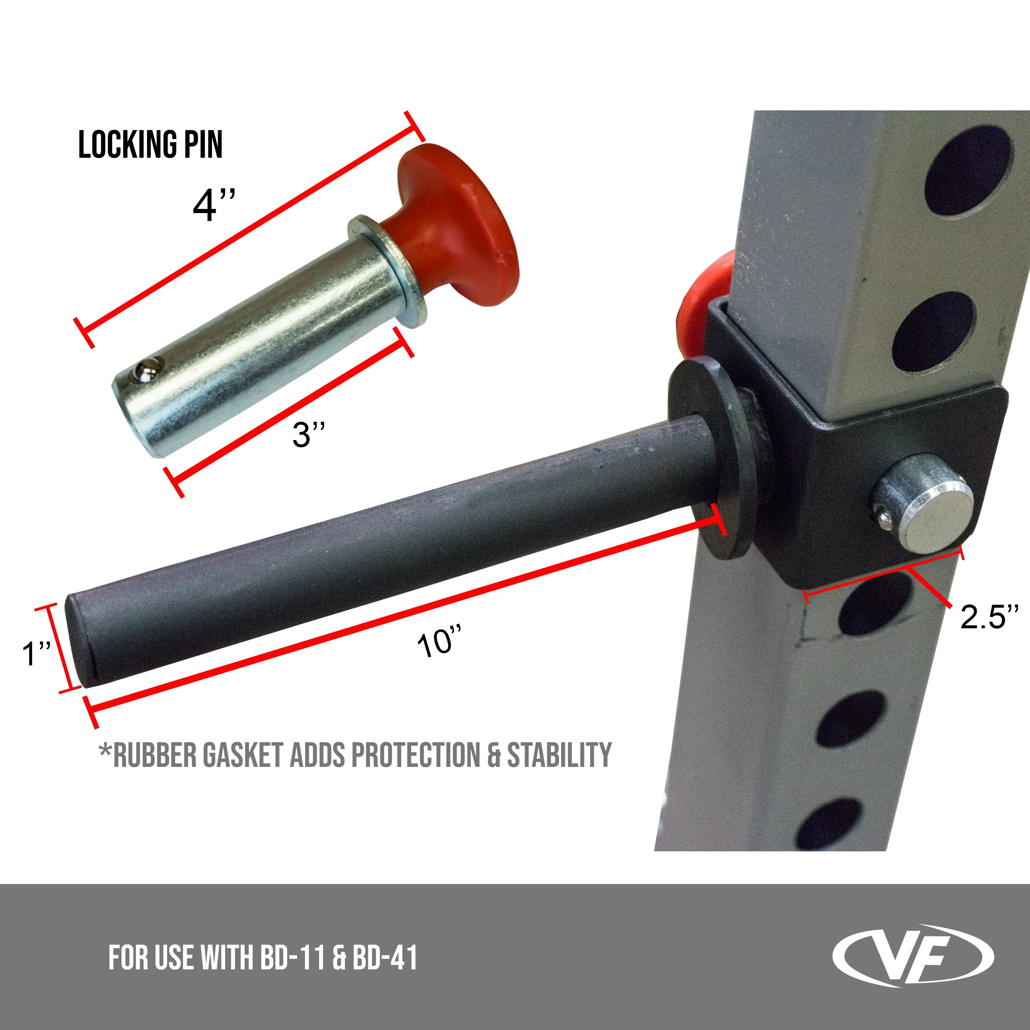 Plate Storage Attachment for 2.5x2.5 Power Racks