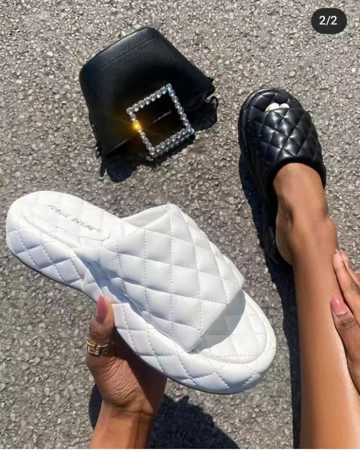 Quilted Platform Sandals