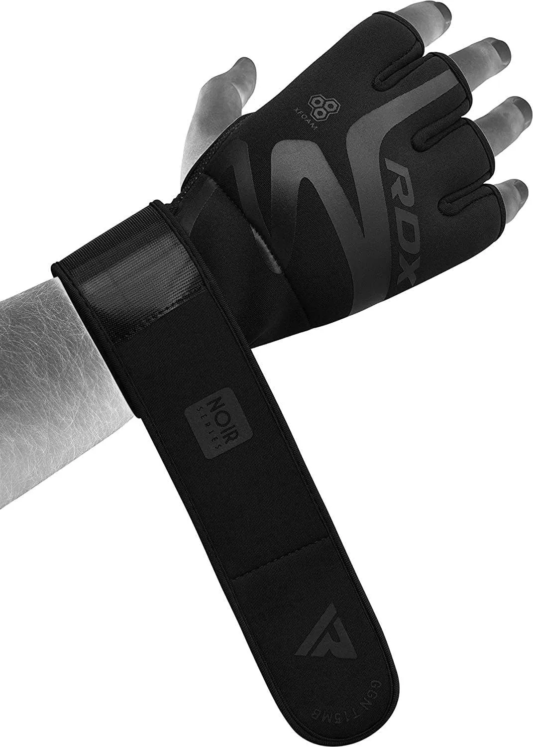 RDX Boxing Inner Gloves Hand Wraps T15 Unisex, Hybrid Design for Gym Weight Lifting, 50cm Wrist Support, Neoprene Under Mitts, Ideal for MMA, Muay Thai, Martial Arts Training, and Kickboxing.