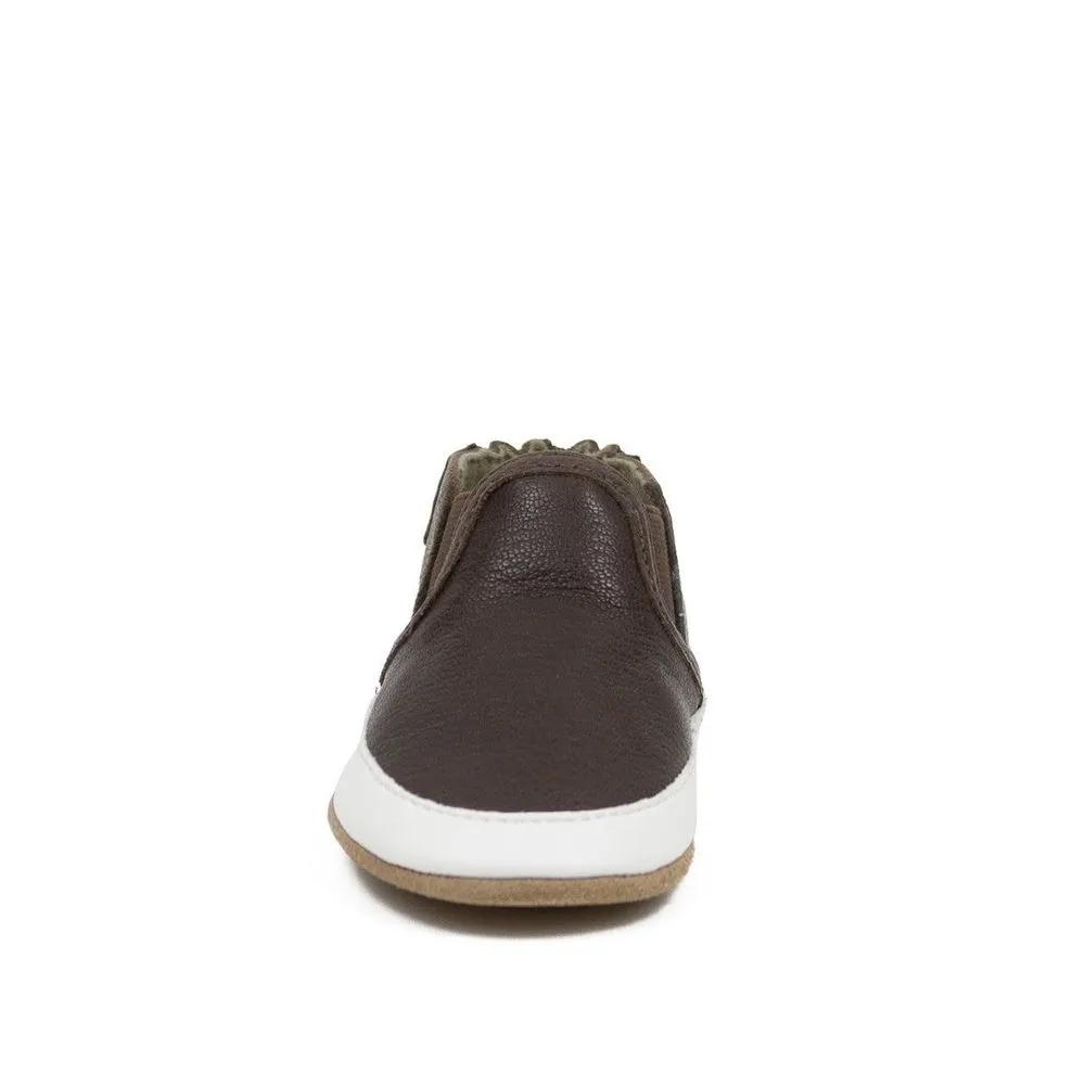 Robeez Liam Basic Soft Soles Chocolate Brown