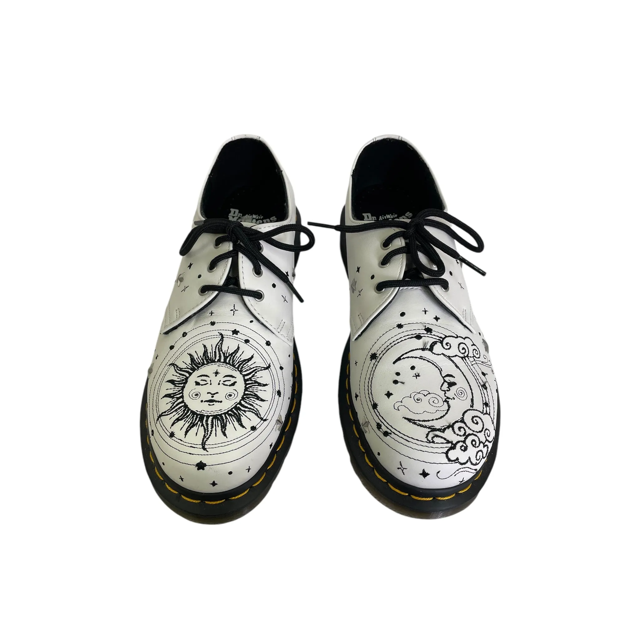 Shoes Flats By Dr Martens In Black & White, Size:9