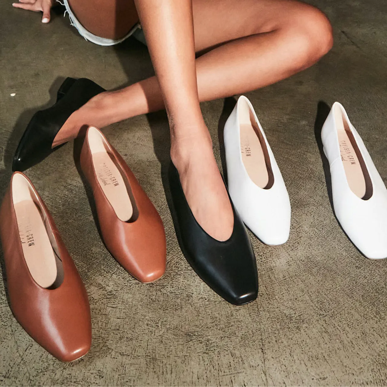 Slick Ballet Flats