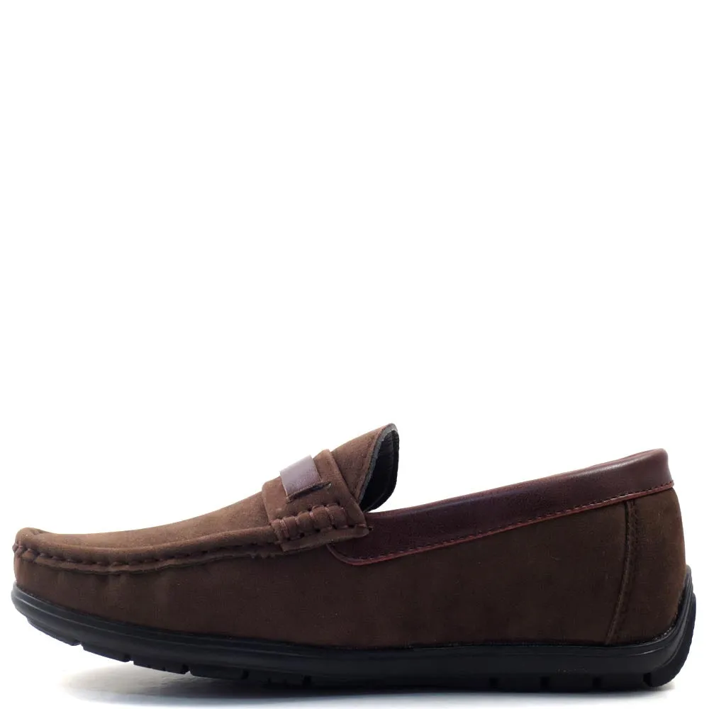 Slip On Driver Moccasins with Leather Bit Strap - SED8035