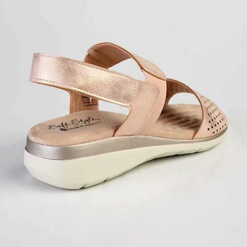 Soft Style by Hush Puppies Gina Strap Sandals - Rose Gold