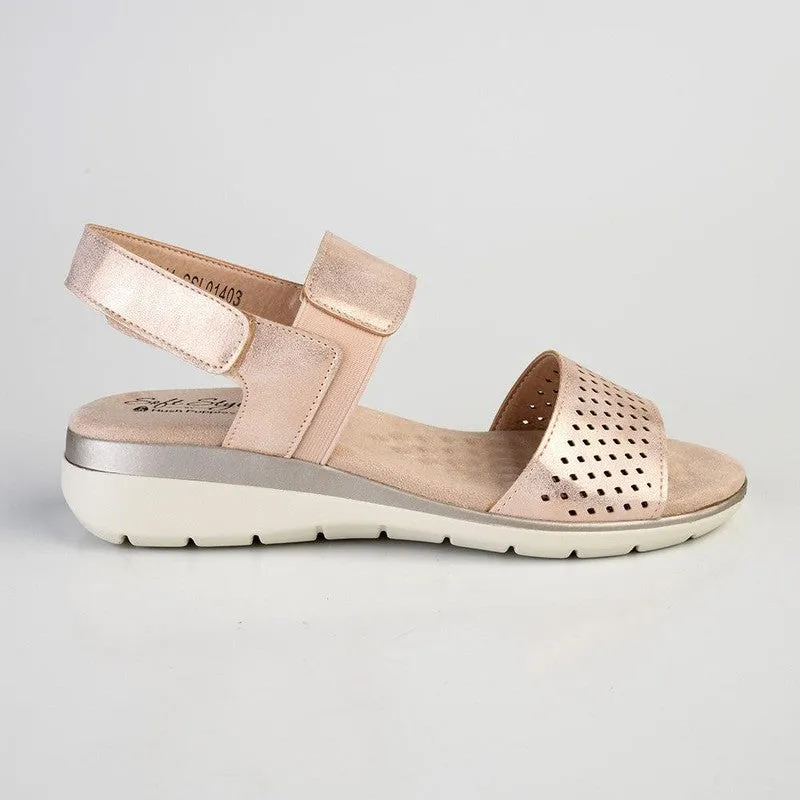 Soft Style by Hush Puppies Gina Strap Sandals - Rose Gold