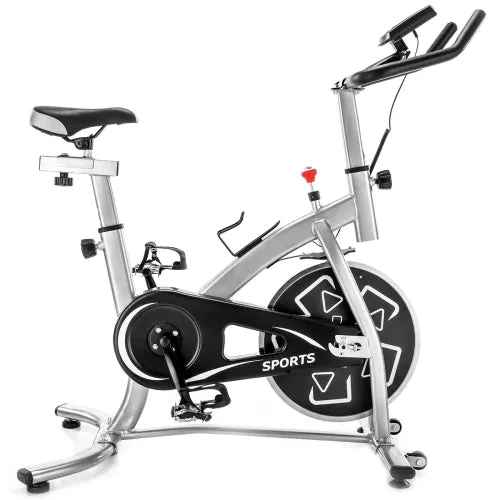 Stationary Professional Indoor Cycling Bike Exercise Bike Spin Bike S280 Trainer Exercise Bicycle(Silver)