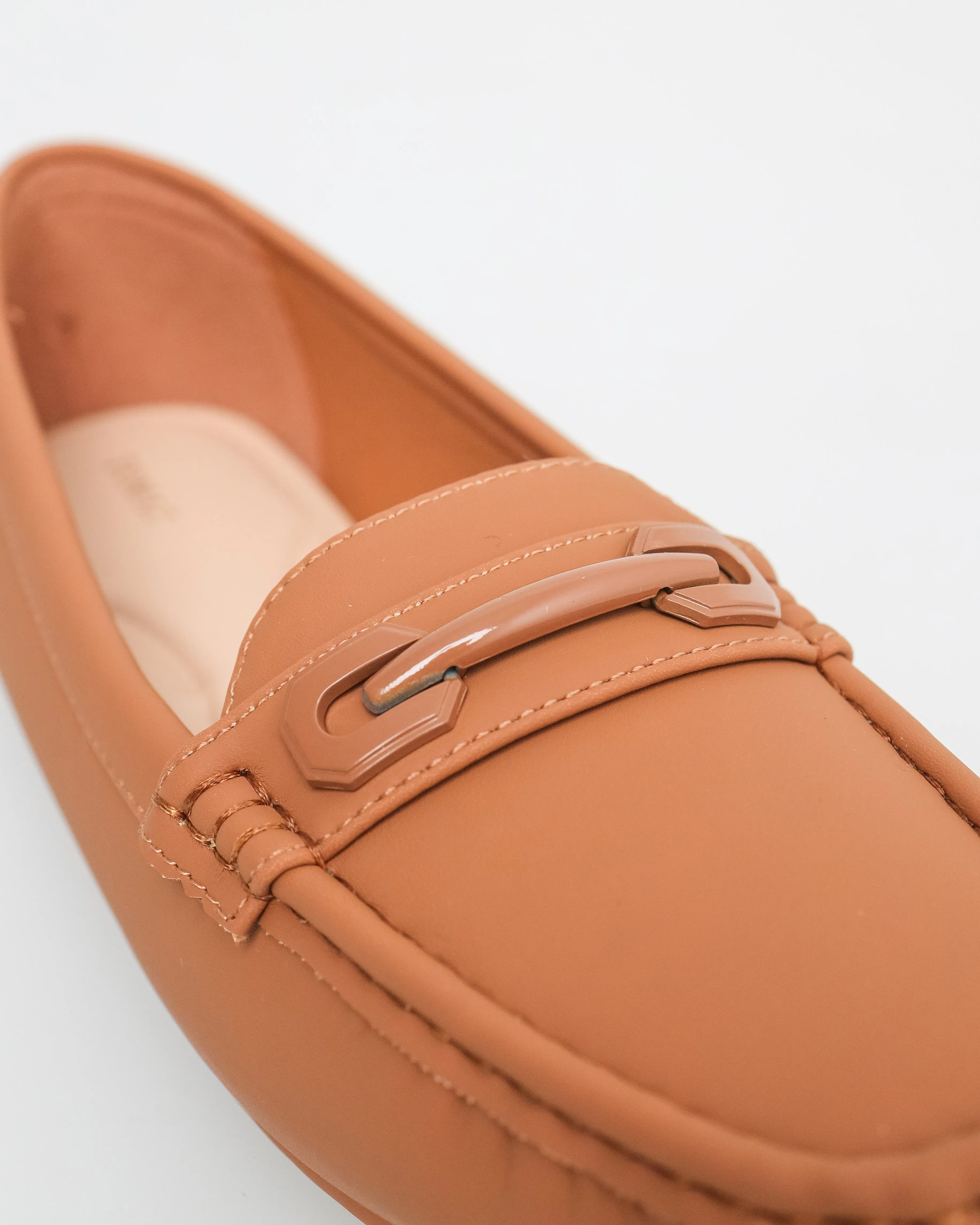 Tomaz NN256 Ladies Horsebits Flats (Brown)