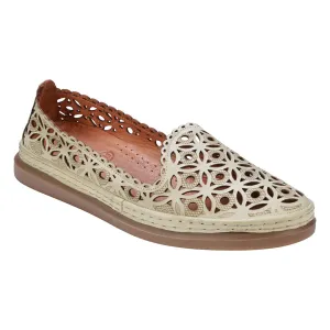 Tumi Mint Perforated Leather Flats