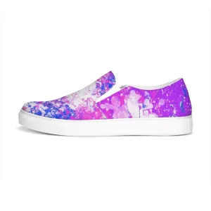 Uniquely You Womens Sneakers - Purple Tie-Dye Style Canvas Sports