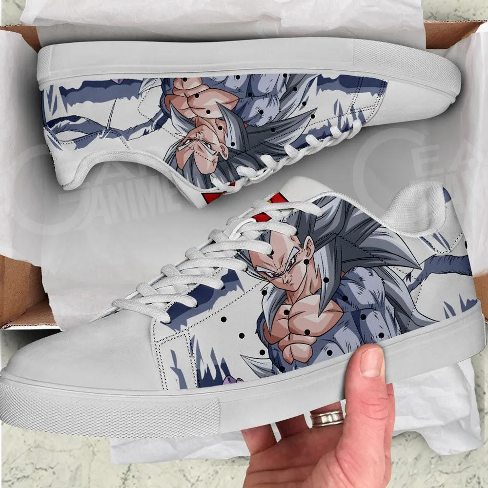 Vegeta SSJ 5 Skate Shoes Custom Dragon Ball Anime Sneakers