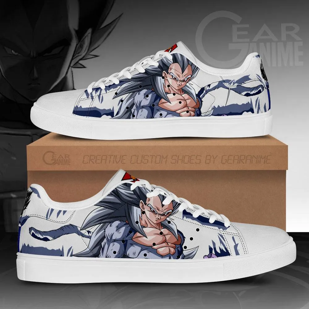 Vegeta SSJ 5 Skate Shoes Custom Dragon Ball Anime Sneakers