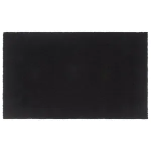 vidaXL Door Mat Black 90x150 cm Tufted Coir