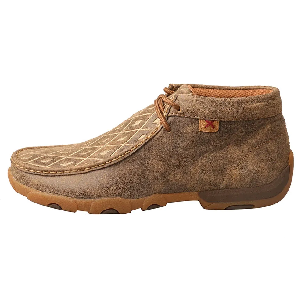 WDM0073 Twisted X Women’s Chukka Driving Moc with Tan Diamond Detail