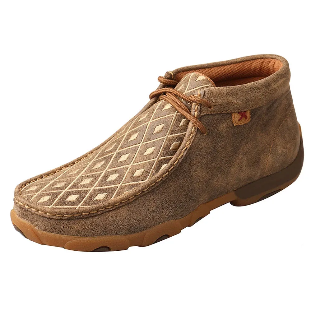 WDM0073 Twisted X Women’s Chukka Driving Moc with Tan Diamond Detail