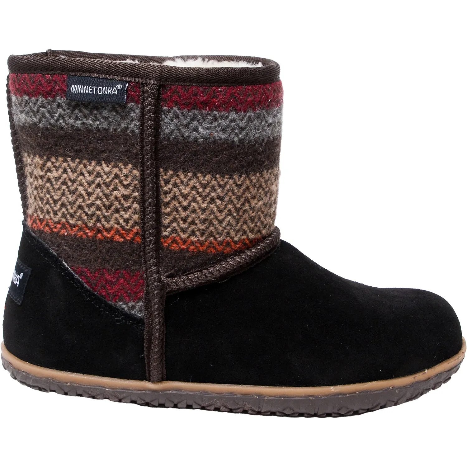 Women's Minnetonka Tali Black Multi Suede