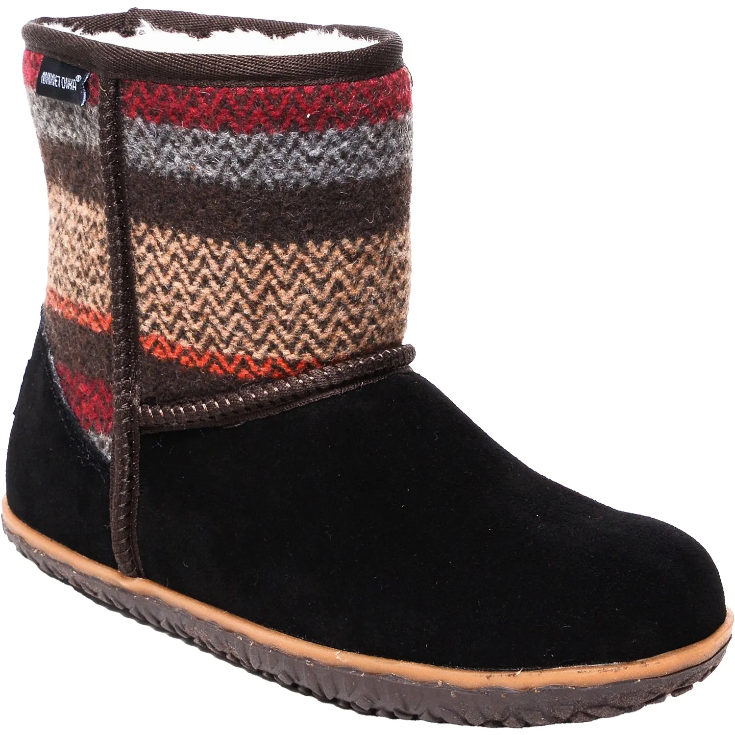 Women's Minnetonka Tali Black Multi Suede