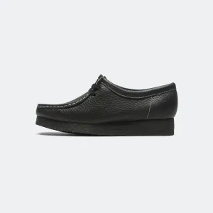 Womens Wallabee - Black Tumbled Leather