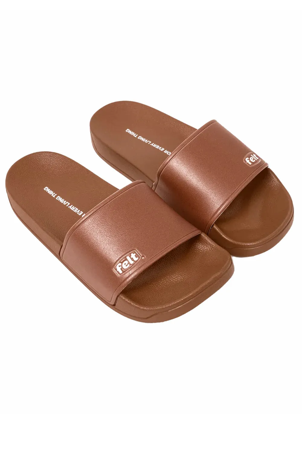 Work Wear Logo Slides - Clay Brown