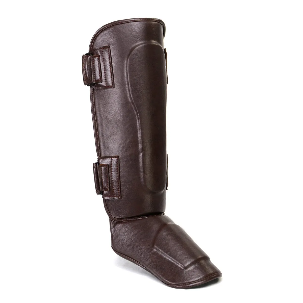 X-Fitness XF1001 Brown Muay Thai Kickboxing Shin Guards